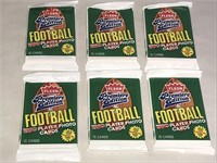 1990 Fleer Football Cards LOT of 6 Unopened Packs