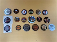 Set Of Harley-Davidson Metal Stickers