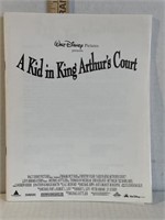 A Kid in King Arthur’s court press book Disney