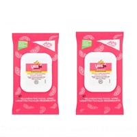 2 Pack Yes To Grapefruit Rejuvenating Face Wipes