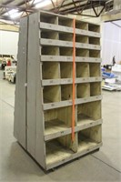 (2) Wall Parts Bins 4ftx7.5ftx2ft