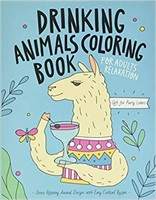 Drinking Animals Coloring Book: