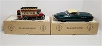 2 Vintage Paya Reproduction Tin Toys In Box