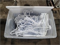 Storage container with a hundred hanger