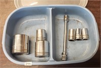 Snap-On and Proto Sockets in Plastic Container