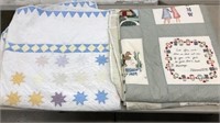 2 Quilts (both stained)