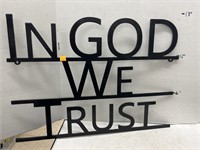 Metal Sign  - In God We Trust