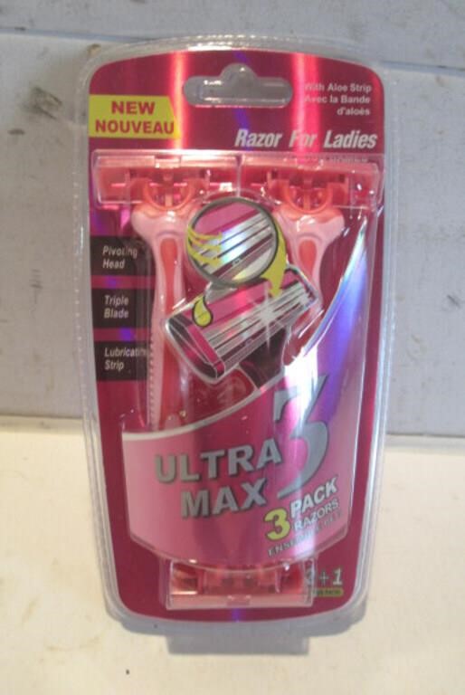 NEW ULTRAMAX 3 PACK  RAZORS FOR WOMEN