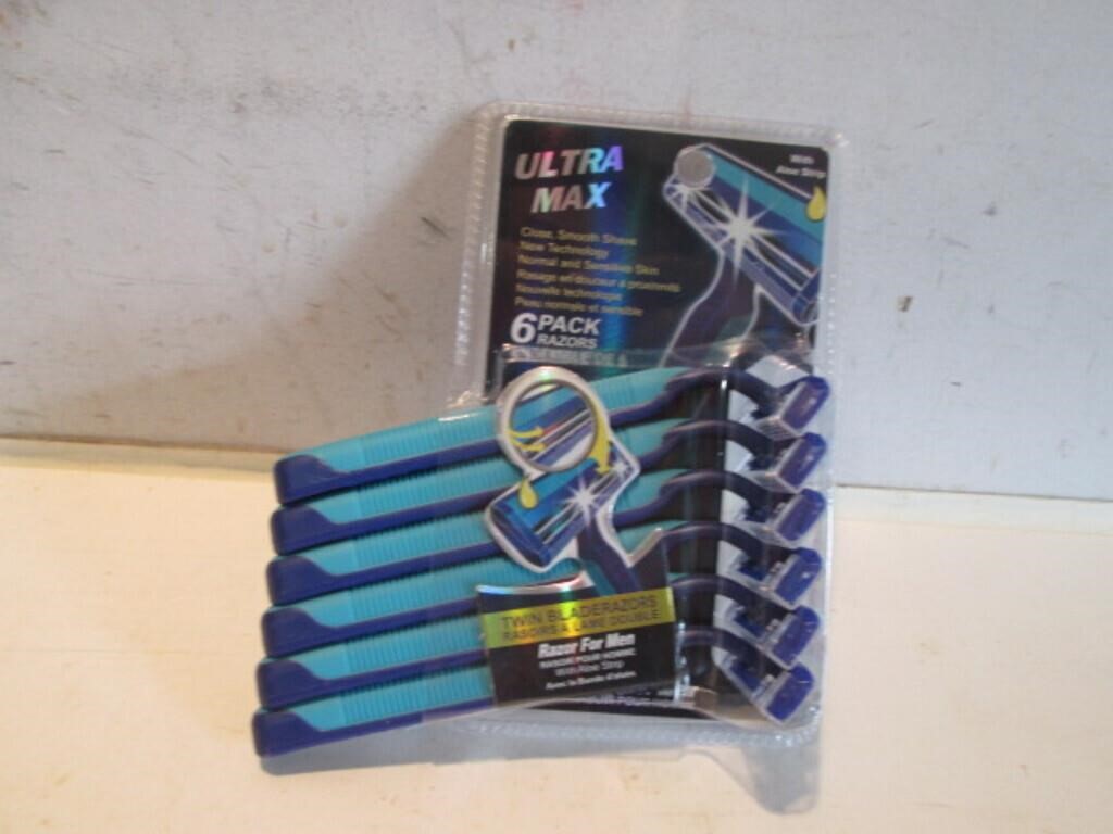 NEW ULTRAMAX 6PACK TWIN BLADE RAZOR FOR MEN