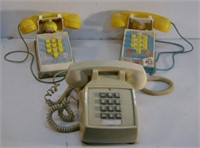 Two Fisher Price and Button Phone