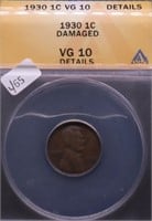 1930 ANAX VG10 DETAILS LINCOLN CENT