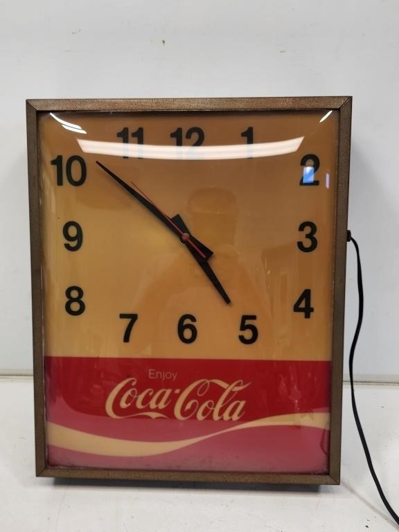 Coca-Cola Light-Up Clock