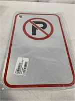 REFLECTIVE NO PARKING SIGN 12x18IN