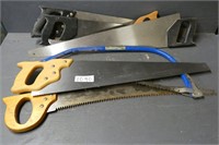 Lot of Various Hand/Miter Saws