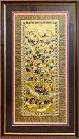 Framed Chinese Silk Embroidery