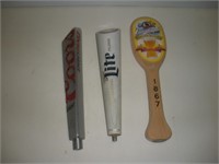 3 Beer Tap Handles 1 Lot