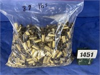 Brass Shell Casings, Qty: 1000, 9 MM, 8.8#