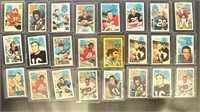 1970 Kellogg's Football Cards, 75+ in mixed condit