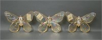 3 Westmoreland Pastel Yellow Butterfly Ornaments