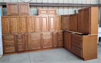 (AZ) Kitchen & Bath Cabinet Set, Coffee Glaze