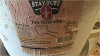 (2) buckets T-post clips