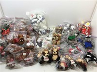 Coca-Cola collectible plush. Bears, reindeer and