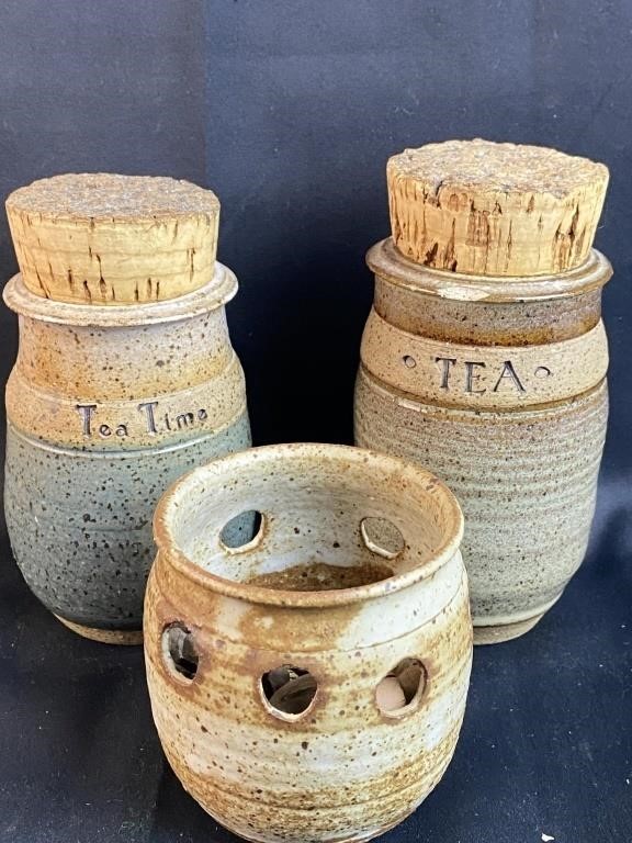 3 Pcs Hand Crafted Pottery Items