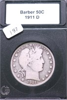 1911 D BARBER HALF DOLLAR G