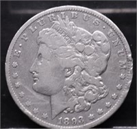 1893 CC MORGAN DOLLAR F