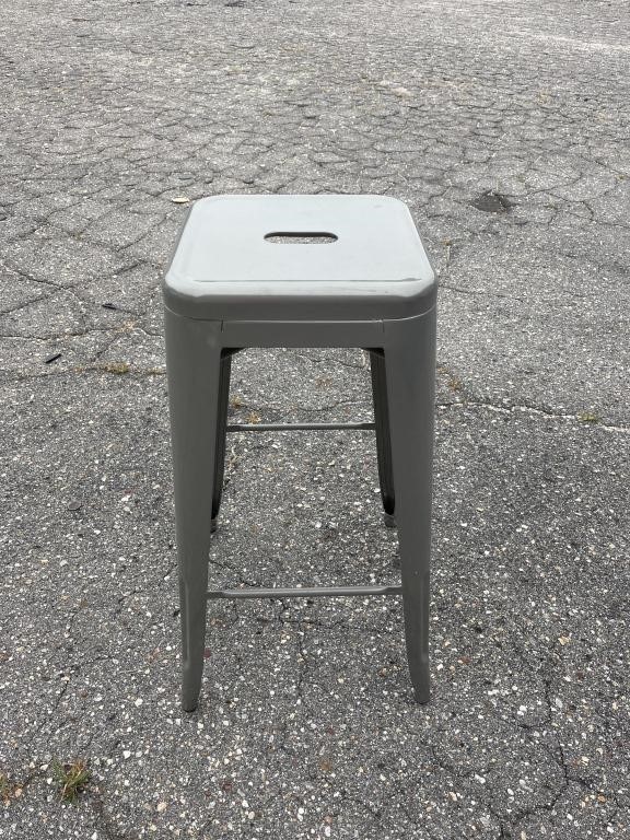 Industrial style metal barstool