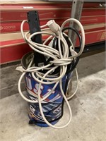 Metal Racing Trash Can with Power Strips