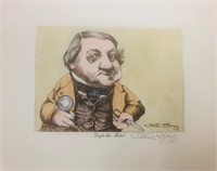 Charles Bragg- Hand watercolor over lithograph on