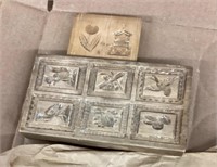 Antique springerle block molds