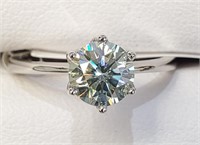 $1585 10K  Moissanite(1ct) Ring