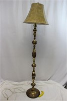 Vintage Leviton Brass Floor Lamp