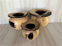 Wood Vases from Fiji
