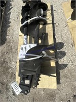 MINI EXCAVATOR AUGER SET, 3 AUGERS,