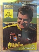 Joe nemechek, 1994 Trax premium rookie card