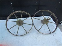 2 iron wheels