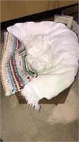 Vintage chenille bedspread, vintage bed cover, a