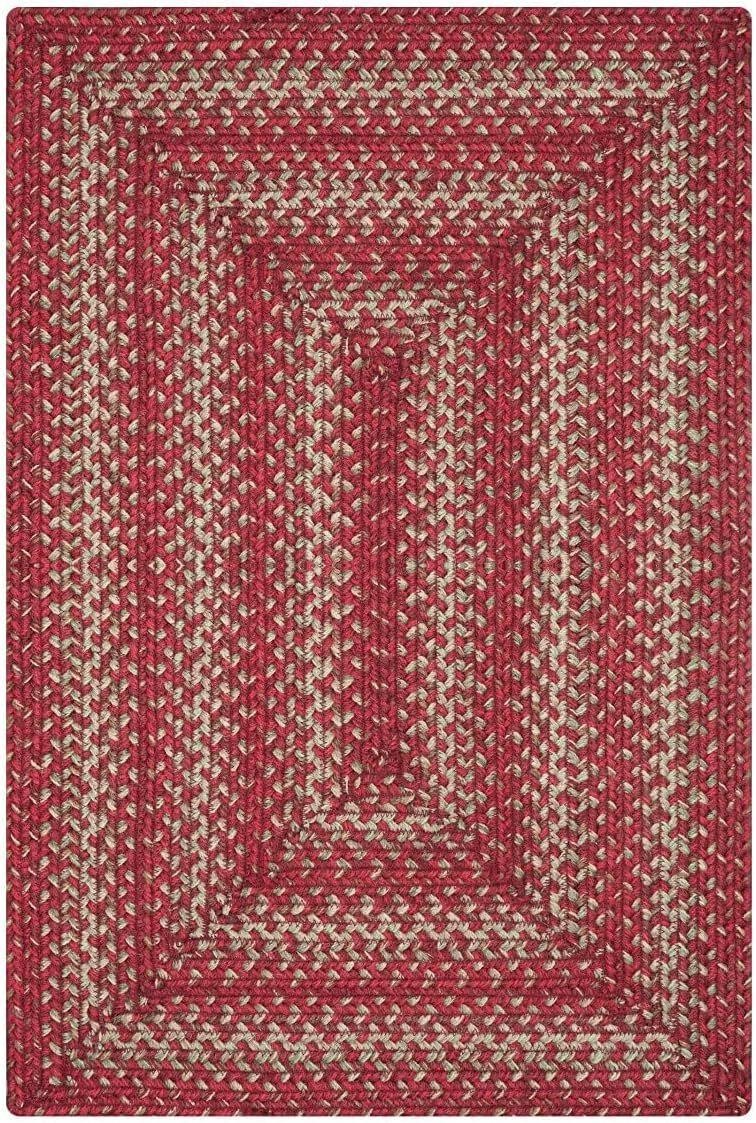 Homespice Apple Pie Jute Red 4x6' Area Rug.