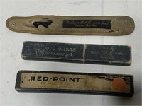 Antique Red Point Straight Razors