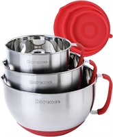 Rorence Mixing Bowls with Lids Set: Stainless Stee