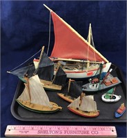 Collection of Small Model Boats