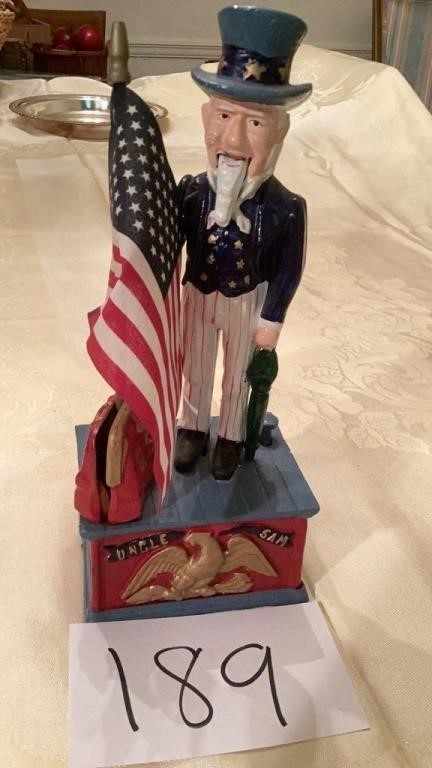 Uncle Sam Bank 10.75in tall