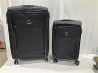 Delsey suitcase set, carry on, full size, 4 wheels