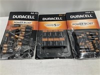 Duracell batteries AA, AAA, 9volt