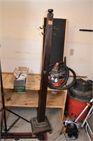 174: solid wood coat rack, 65”H