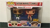 Funko Pop Captain Marvel versus Chun-Li