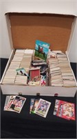 Large group of sports cards football baseball